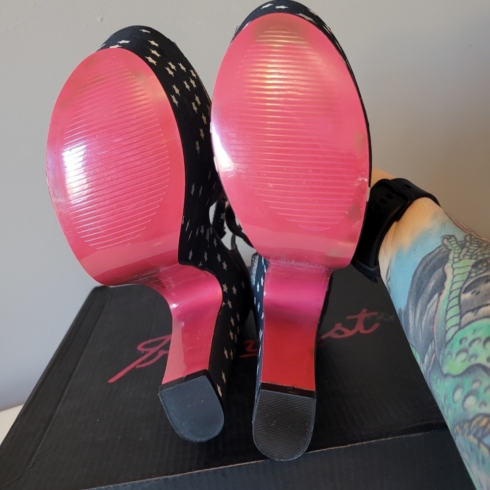 Iron Fist Starry Night Super Platforms, New with Flaws, Size 7 - Picture 11 of 13